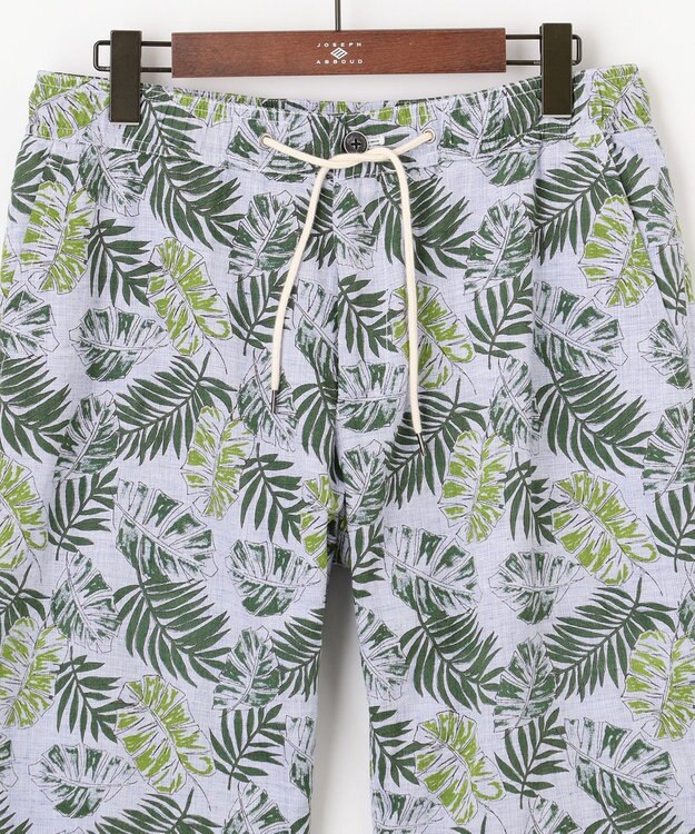 JOSEPH ABBOUD MOUNTAIN 【SPACE／UNISEX】リーフプリント イージーショートパンツ カーキ系5