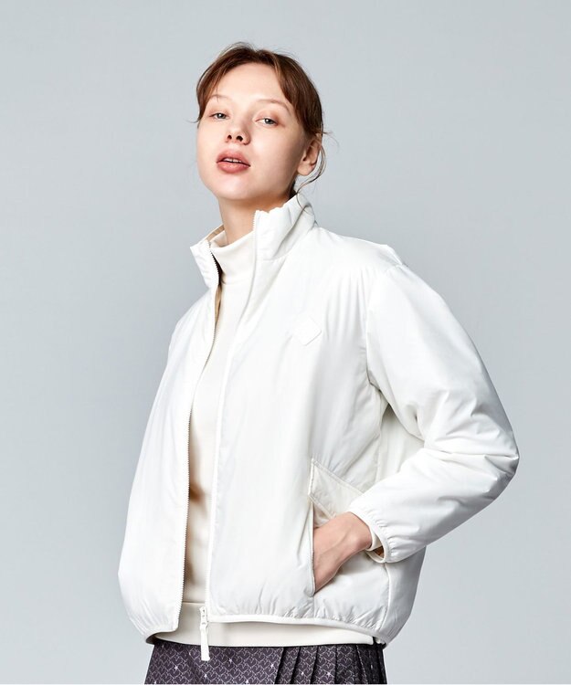 23区GOLF 【WOMEN】【撥水】中綿ライトブルゾン ホワイト系