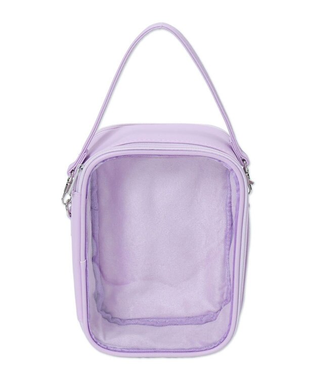 WEGO 【痛バ＆推し活】ダブルフェイスマルチWAYぬいポーチ ライトパープル