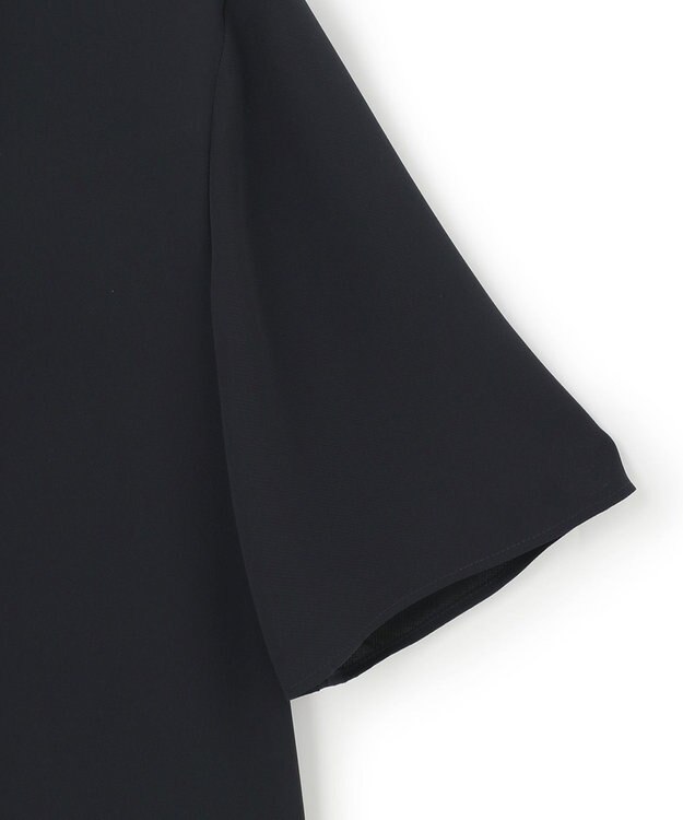 ICB 【洗える】BackSatinAmunzen  ボウタイブラウス ネイビー系