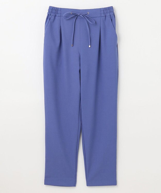 ANY 【ウエストゴム/ストレッチ/セットアップ可】イージィケアストレッチテーパードパンツ ブルー