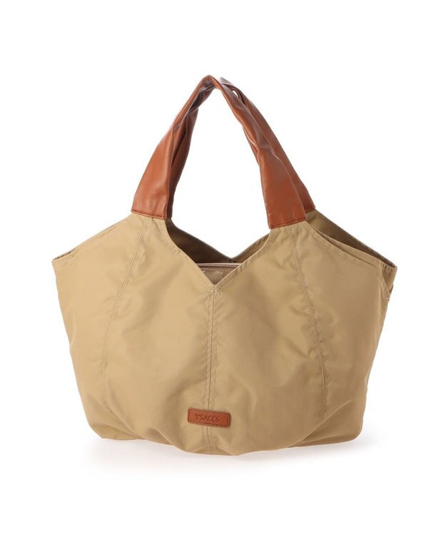 Y'SACCS リサイクルナイロン　ふんわりトート　Mサイズ ベージュ