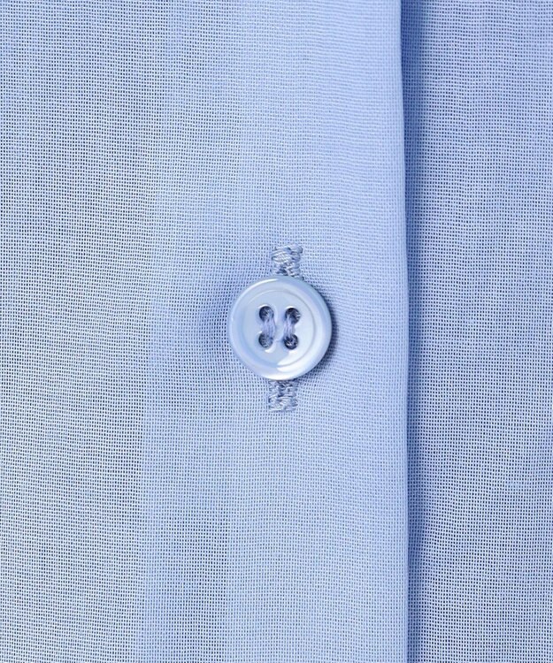 BEIGE， 【洗える】PLUMERIA / コットンシアーバックボウタイブラウス Sax