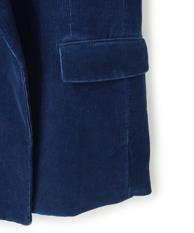 BEIGE， 【FUDGE 10月号掲載】BANGS / コットンコーデュロイテーラードジャケット Indigo