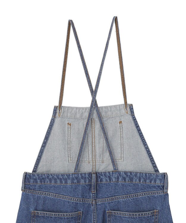 AMERICAN HOLIC ミドルオンスデニムサロペット Light Indigo