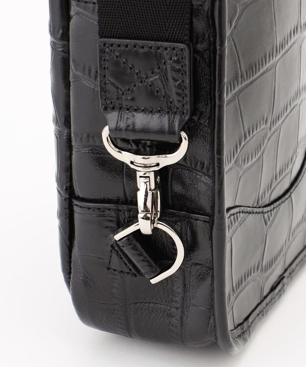 JOSEPH HOMME クロコダイルレザー 　ボディバッグ ブラック系