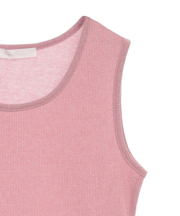 Green Parks ・Ｐｅｔｉｔ　Ｆｌｅｕｒ　ラメリブタンクトップ Black