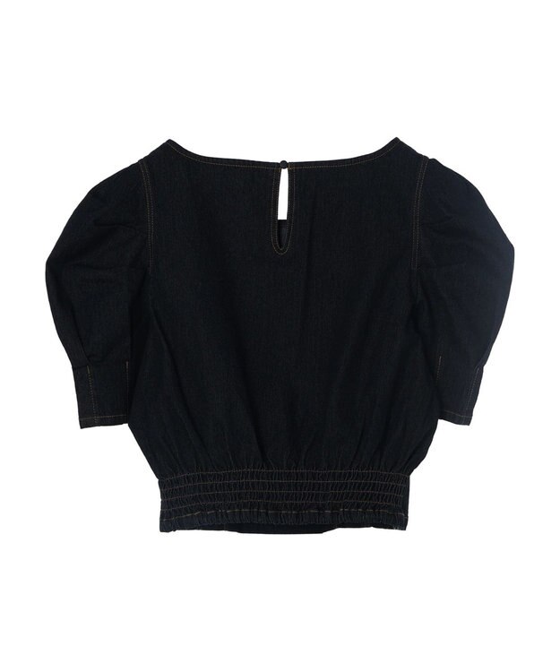 earth music&ecology パワショルスクエアネックプルオーバー Dark Indigo