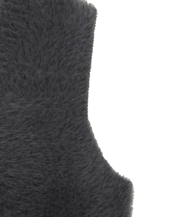 Green Parks シャギーＶネックニットベスト Gray