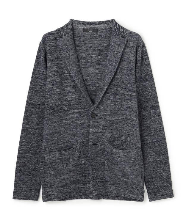 JOSEPH HOMME 【新素材】リンクスツイード　ニットジャケット ネイビー系