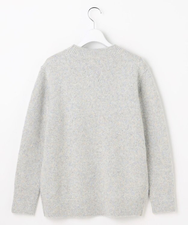 J.PRESS LADIES MIX COLOR クルーネック ニット サックスミックス系