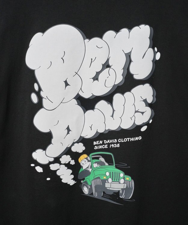 WEGO 別注ベンデイビスバックモチーフロゴLT ブラック