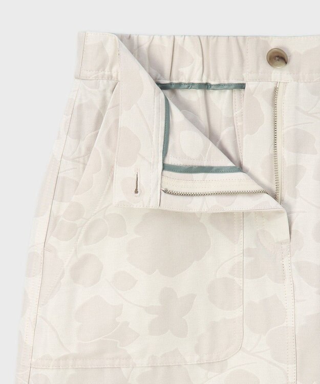 Paul Smith Perforated Floral ジャカード スカート アイボリー