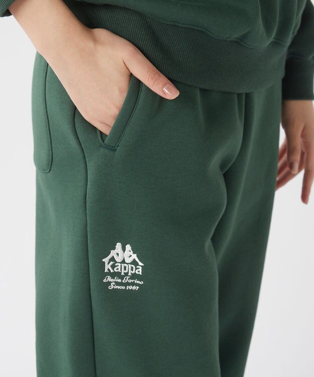 OP／FILA 【Kappa】シンプルロゴ ユニセックススウェットパンツ ライトグリーン