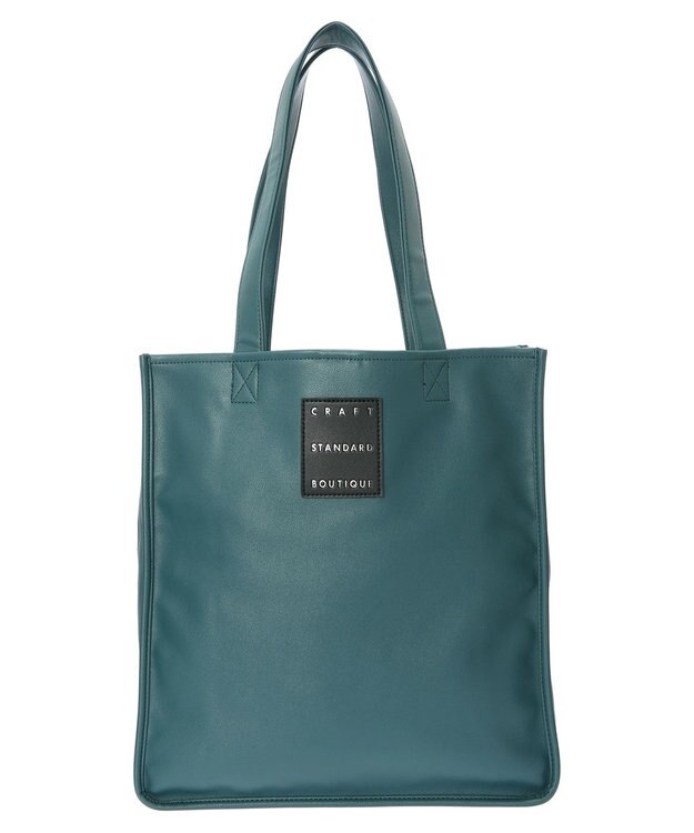 CRAFT STANDARD BOUTIQUE フェイクレザースクエアトート Blue Green