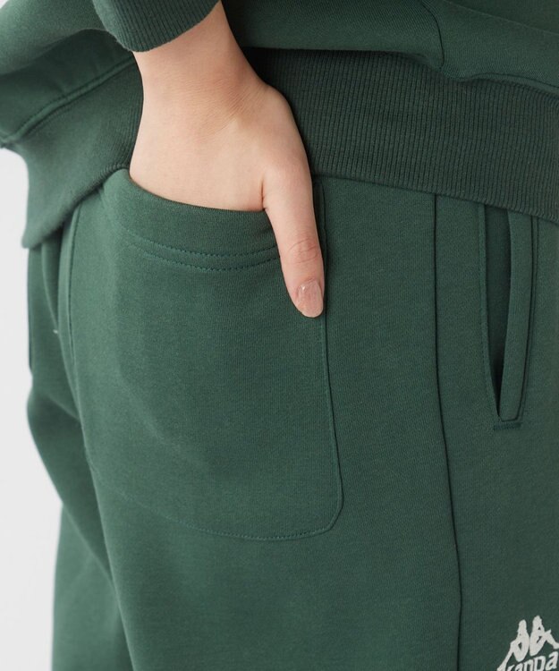 OP／FILA 【Kappa】シンプルロゴ ユニセックススウェットパンツ ライトグリーン