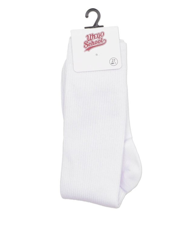 WEGO 【SCHOOLITEM】スクールハイソックス ホワイト