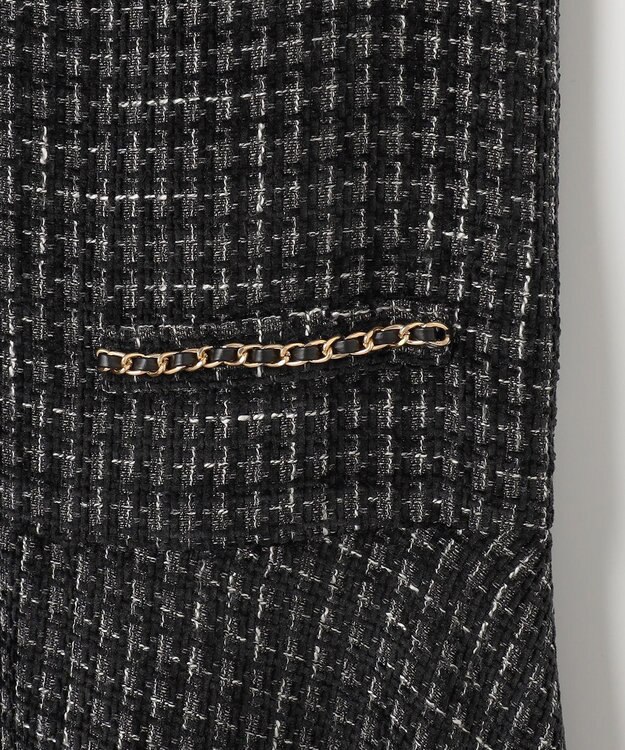 Feroux ツイードジャンパースカート ブラック系