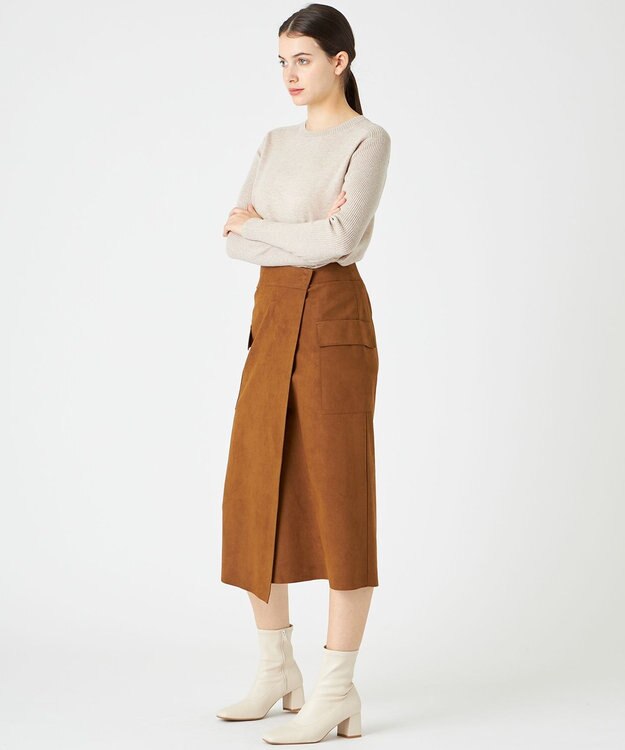 BEIGE， RIGNY / クルーネックニット Taupe× Off Line