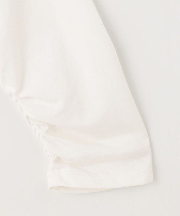 組曲 ストレッチ天竺ティアード ロングＴシャツ アイボリー系