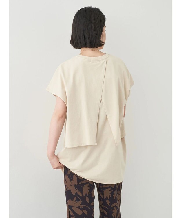 AMERICAN HOLIC レイヤードフレンチスリーブカットチュニック Ivory