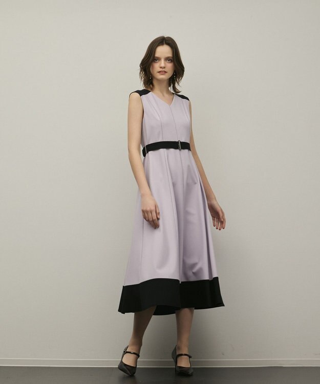 GRACE CONTINENTAL ジャージワンピース ラベンダー