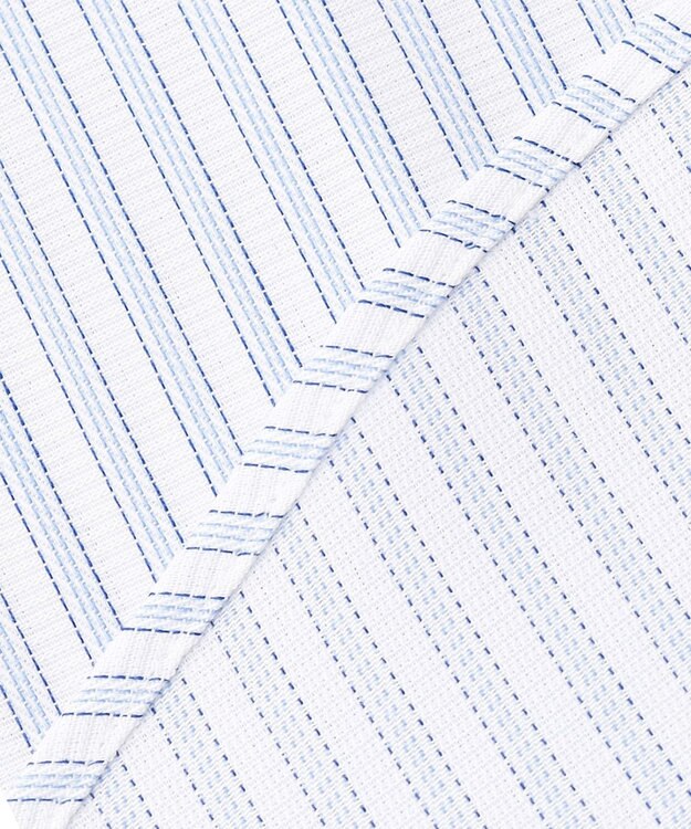 GOTAIRIKU 春夏向け【形態安定】SUMMERPREMIUMPLEATS_ボタンダウン 半袖ドレスシャツ ダルブルー系1