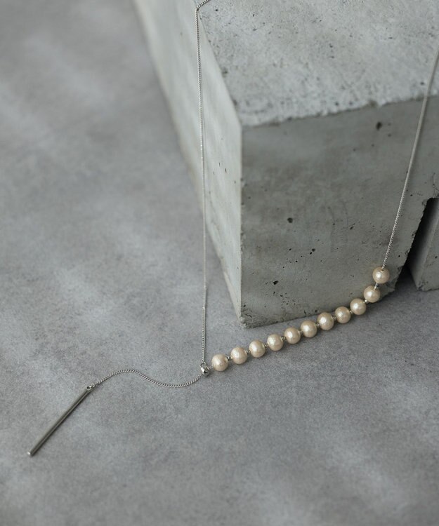 YECCA VECCA 2wayコットンパールスライドラリエット Silver