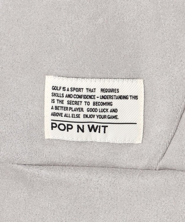 PW CIRCULUS 2025 NEW！【手洗い洗濯可】【MEN】キャットグラフィック スエードライク デタッチャブルフーディ ゴルフ グレー系