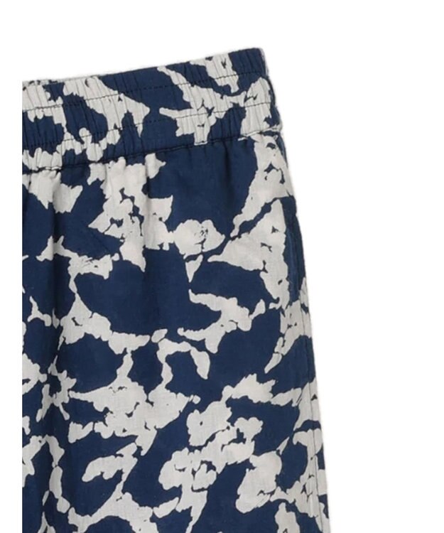 CRAFT STANDARD BOUTIQUE インド綿総柄イージーパンツ Navy