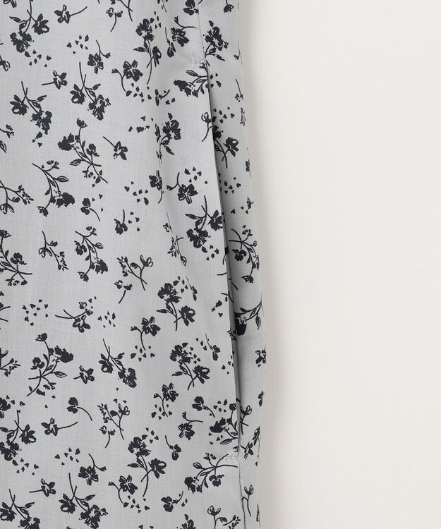 J.PRESS LADIES S 【洗える】 スパンローンフラワー バンドカラー ワンピース サックスブルー系5