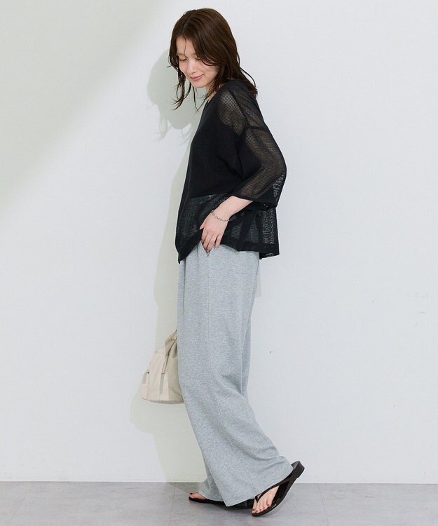 Green Parks 前後２ｗａｙコットンメッシュプルオーバー Black