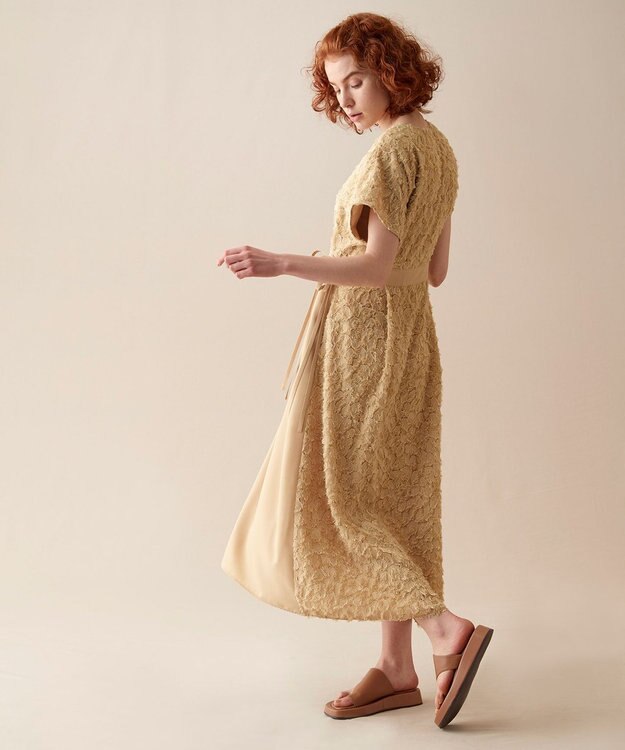 united bamboo 厚底トングサンダル キャメル系