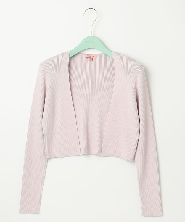 TOCCA 【洗える！】SILK RIB BOLERO ボレロ ラベンダー系