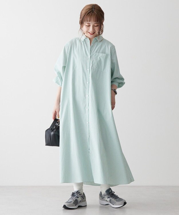 AMERICAN HOLIC シャツワンピース Green