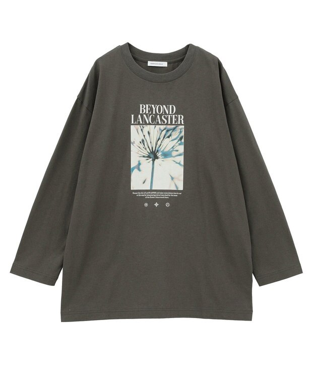 AMERICAN HOLIC BOTANICAL PHOTO ロングTシャツ/チュニック Charcoal Gray