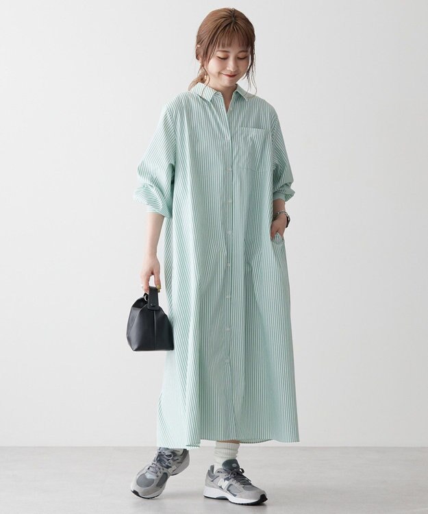 AMERICAN HOLIC シャツワンピース Green