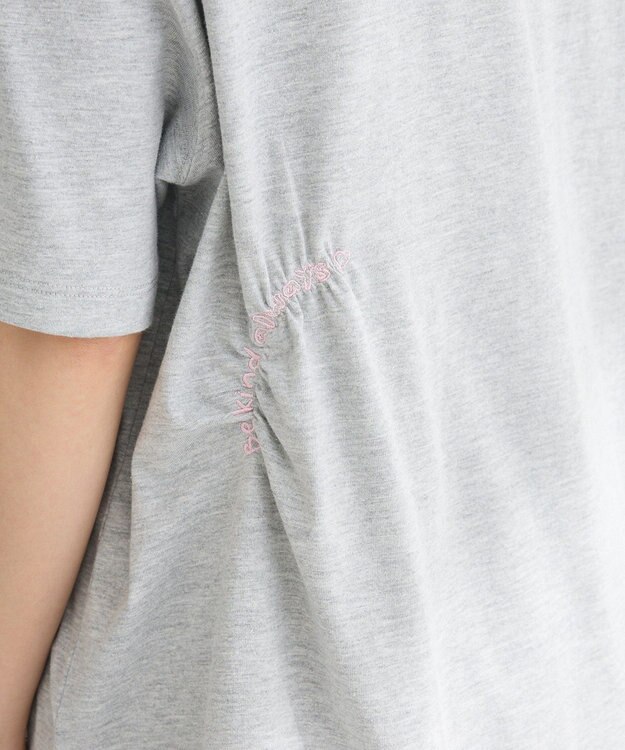 Green Parks ・ＳＵＧＡＲ　ＳＰＯＯＮ　ギャザーロゴ刺繍ＴＥＥ Off White