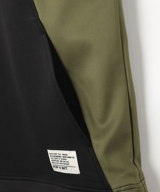 PW CIRCULUS 【MEN】カラーブロッキング プルオーバー ゴルフ ブラック系