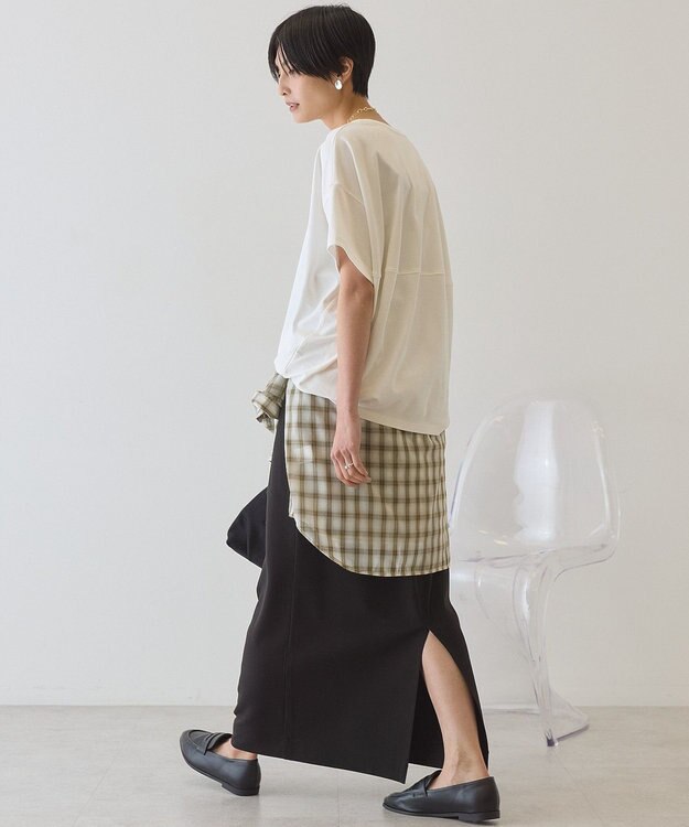 AMERICAN HOLIC 半袖コクーンカットプルオーバー Off White