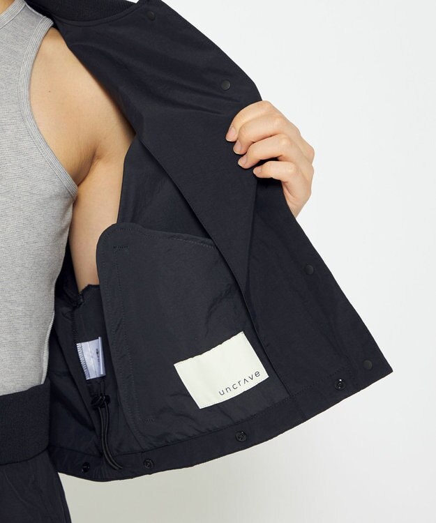 uncrave 【撥水・洗濯機洗い可】プルーフ ナイロン 3WAYコート（uncrave WHITE） ブラック