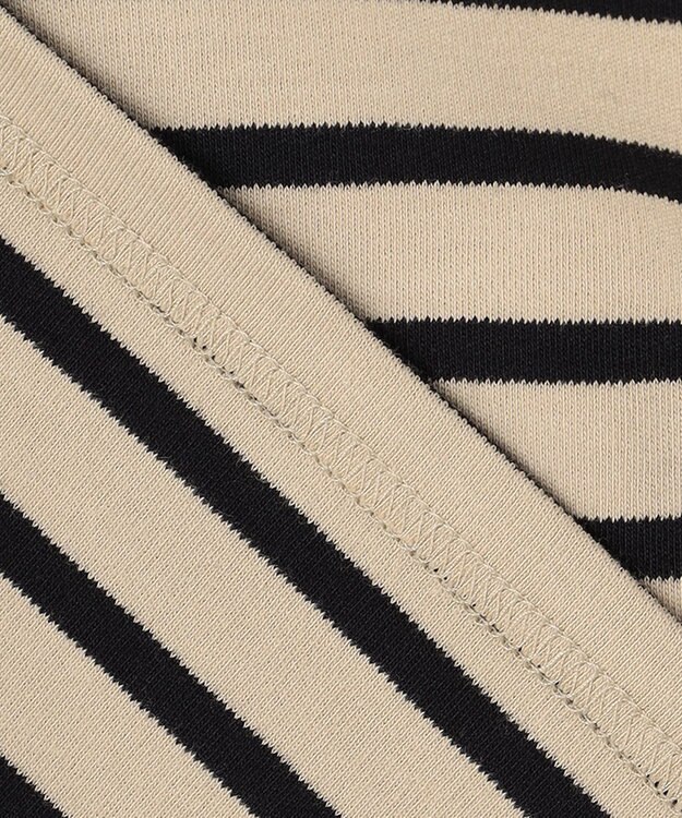 23区 L Armor-lux スムース カットソー ベージュ×ブラックボーダー