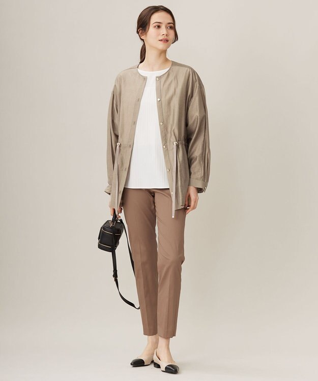 自由区 【洗える】シアーメモリー ブルゾン モカ