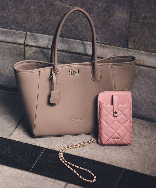 TOCCA ESPOIR LEATHER TOTE トートバッグ ベージュ系