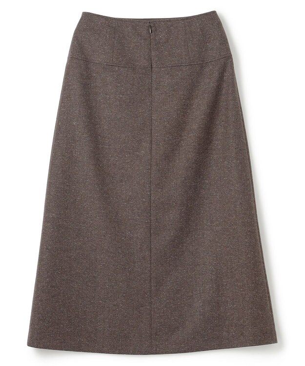 JOSEPH  ウールシルクネップ　ラップ風スカート Brown