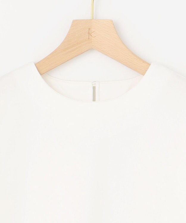 組曲 L クールプレーティング天竺プリーツ カットソー アイボリー系