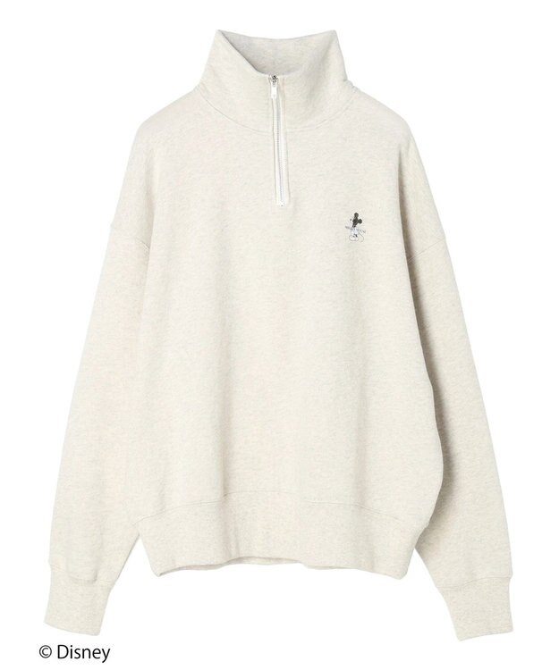 CRAFT STANDARD BOUTIQUE 【Ｄｉｓｎｅｙ】Ｈａｌｆ　Ｚｉｐ　Ｓｗｅａｔ Oatmeal