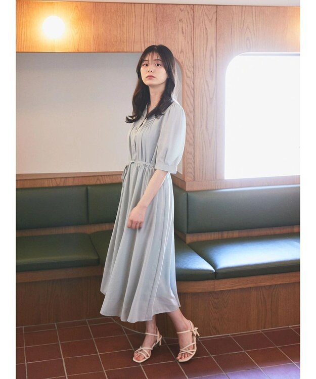 earth music&ecology タックフレアワンピース Mint