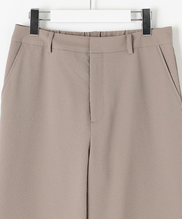 J.PRESS LADIES 【洗える・吸水速乾】DRYライトサッカー ワイド パンツ モカ系