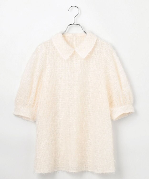 #Newans フィラッフィパフスリーブプラウス ホワイト